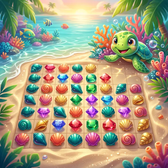 Shell Match Lagoon key art